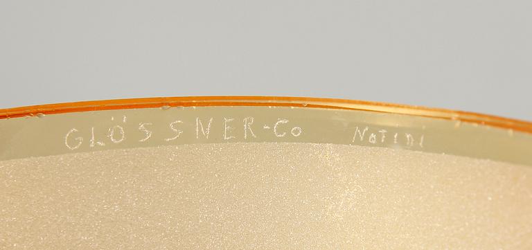 VÄGGLAMPA, Bo Notini, Glössner & Co, 1940/50-tal, sign.