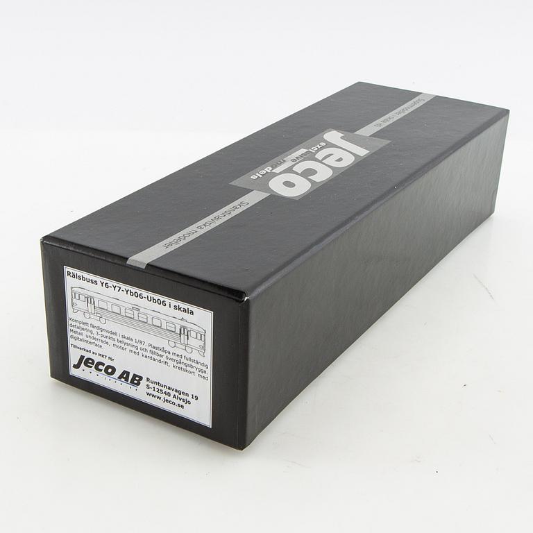 Rälsbuss Y6-Y7 - Yb06-Ub06 i skala 1/87 Jeco.