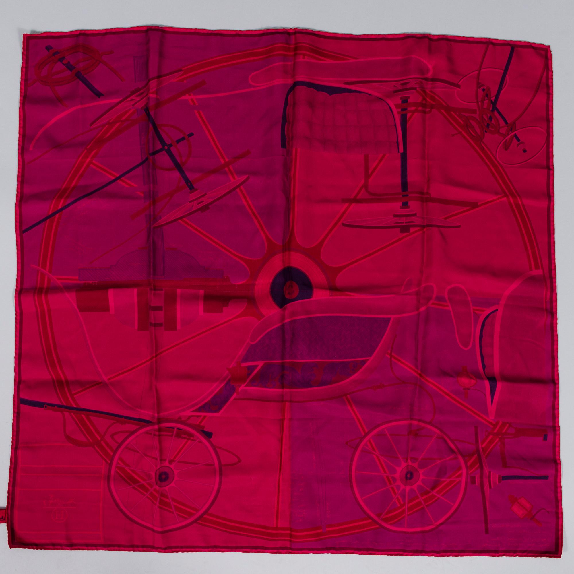 HERMÈS Two Silk Scarves.