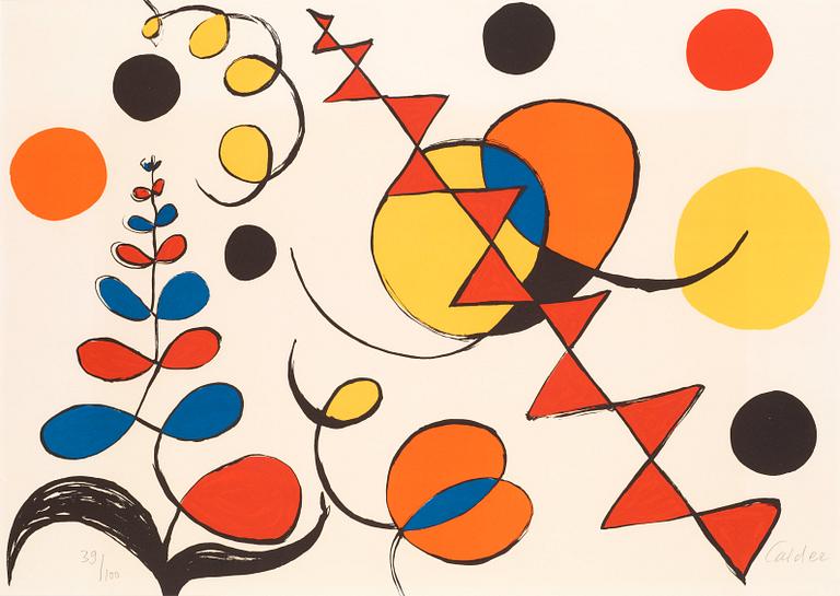Alexander Calder, Utan titel, ur: "La mémoire élémentaire".