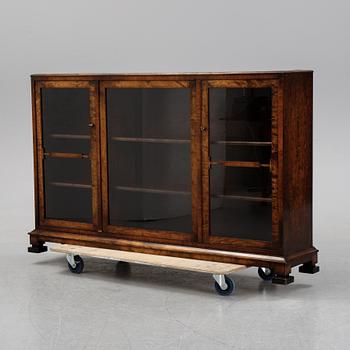 A birch display cabinet, Swedish Grace, first half of the 20th century.