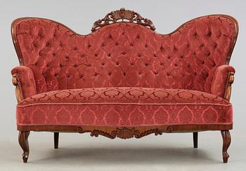 SOFFA, nyrokoko, 1800-talets andra hälft.