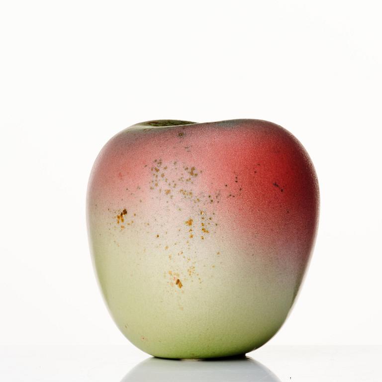 Hans Hedberg, a faience sculpture of an apple, Biot, France.