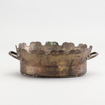 GLASSKÖLJARE, argent haché, 1700-tal.