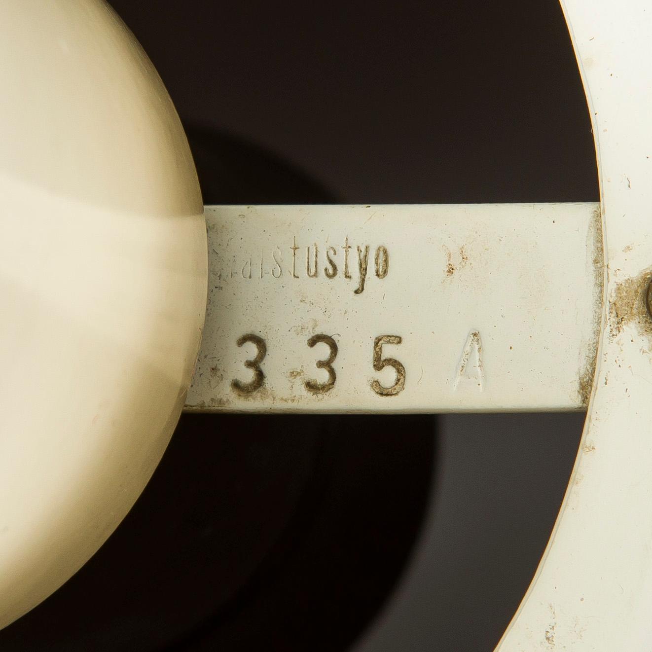 Alvar Aalto, taklampa, modell A335A för Valaistustyö.