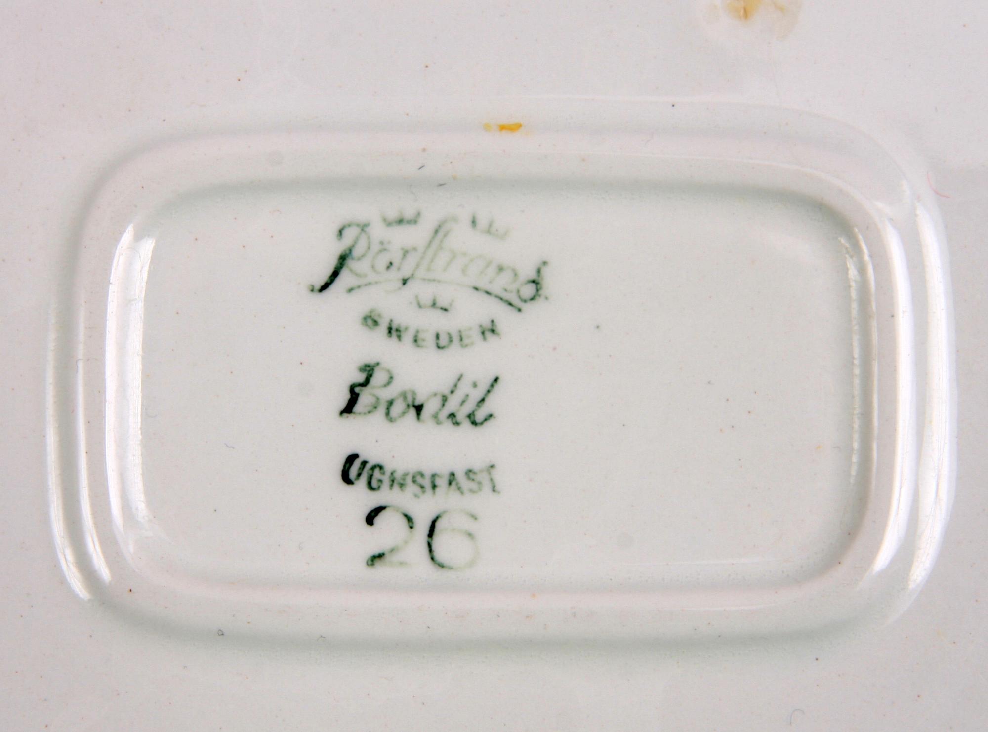 FORM, flintgods. Rörstrand "Bodil".