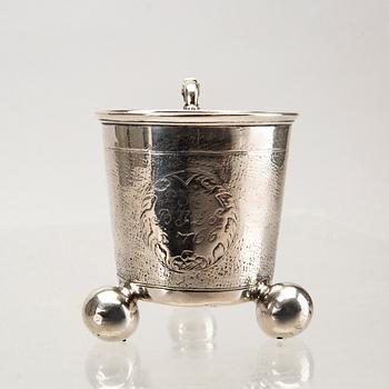 BÄGARE 2 st silver 1700-tal.