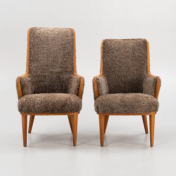 Two easy chairs, 1950's/60's.
