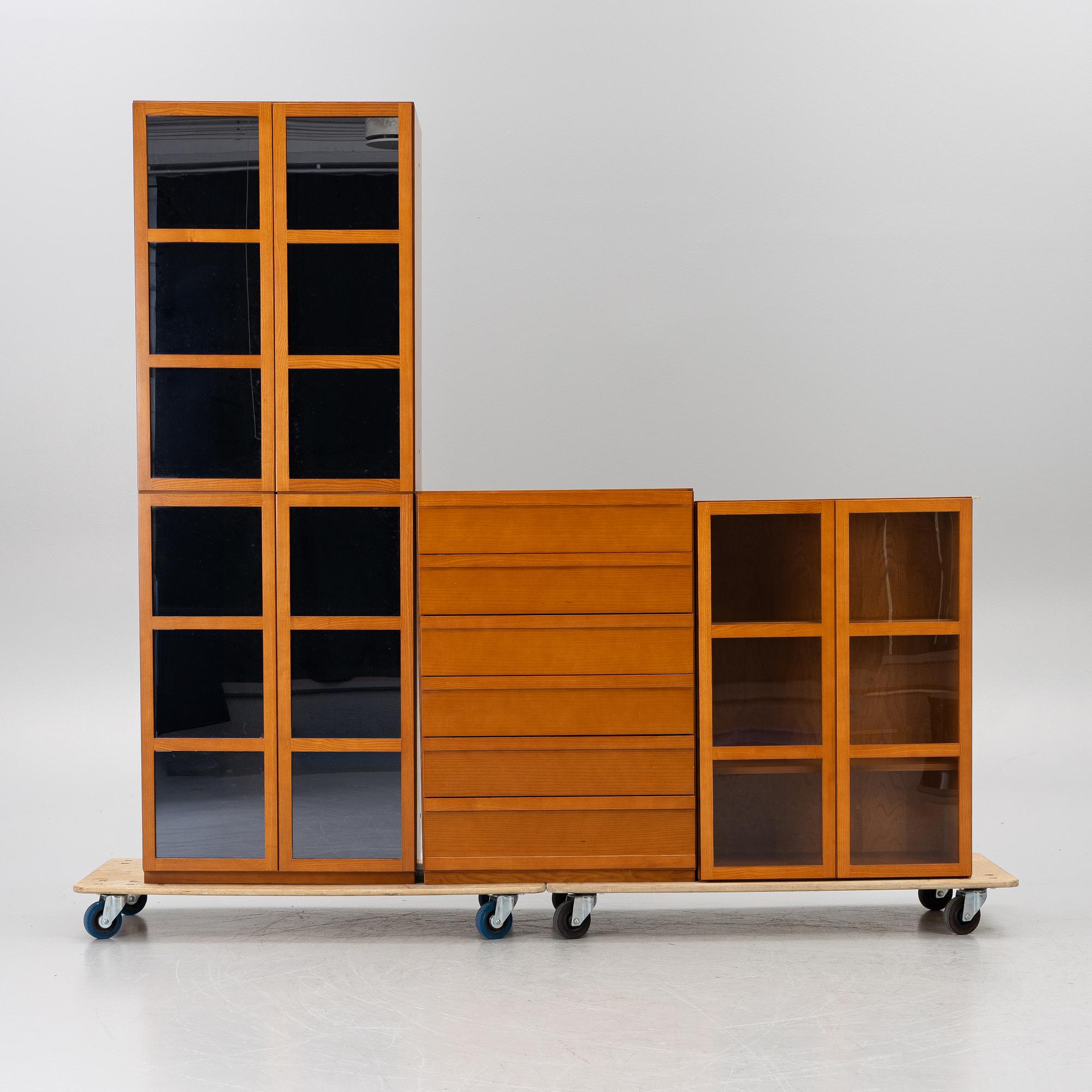 Titti Fabiani, shelving system, 3 sections, "Book".
