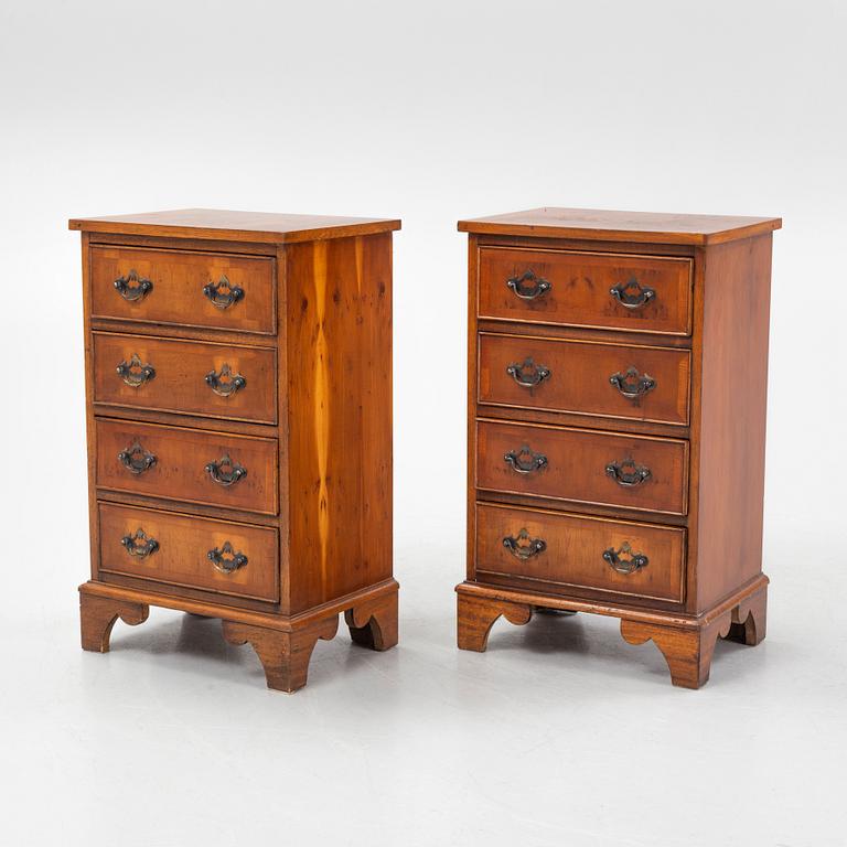 A pair of bedside tables, England, mid 20th Century / second half of the 20th Century.