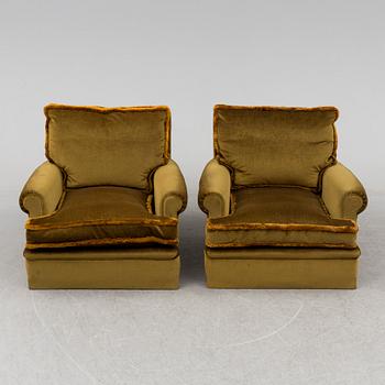 FÅTÖLJER, ett par, 1900-talets mitt.