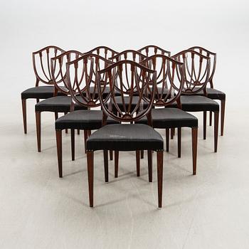 Chairs, 10 pcs, English style, 20th century.