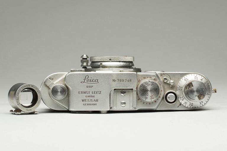 KAMERA, Leica IIf, Nr 799748. Wetzlar, Tyskland, 1956.