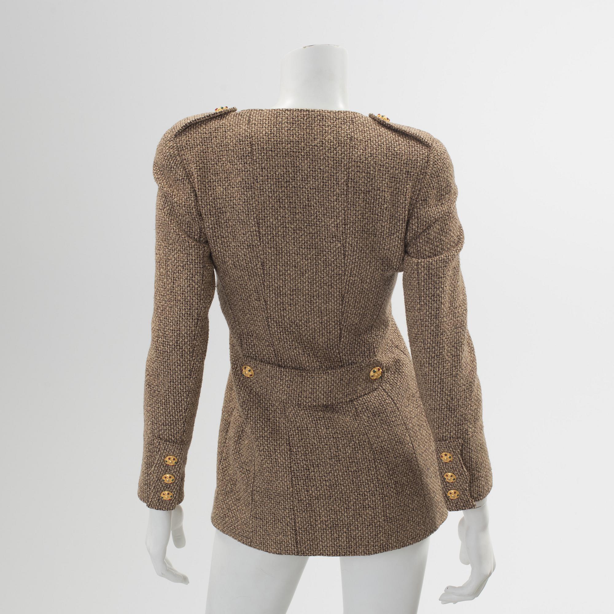 A Chanel wool jacket.