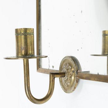 Lars Holmström, attributed to, a mirror sconce, Swedish Grace, 1920s.