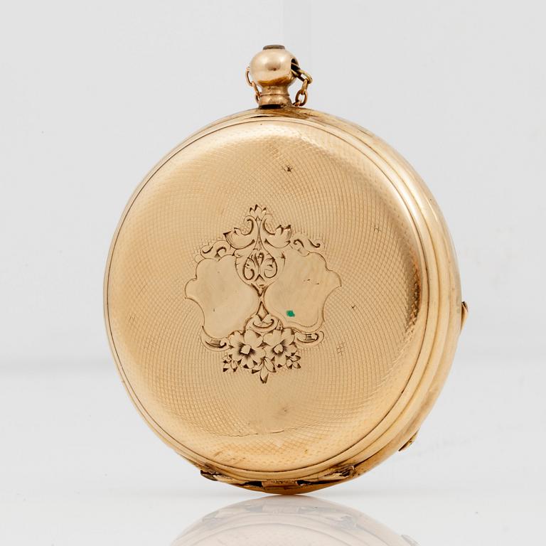 POCKET WATCH 2 pcs, 43 mm and 37 mm,