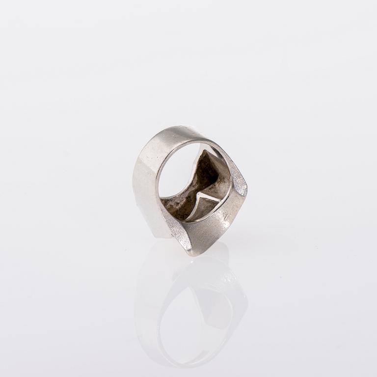 RING, "Carina" sterlingsilver, Björn Weckström Lapponia 1972.