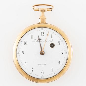 Lagier & Marchand, Hamburg, pocket watch, 55 mm.