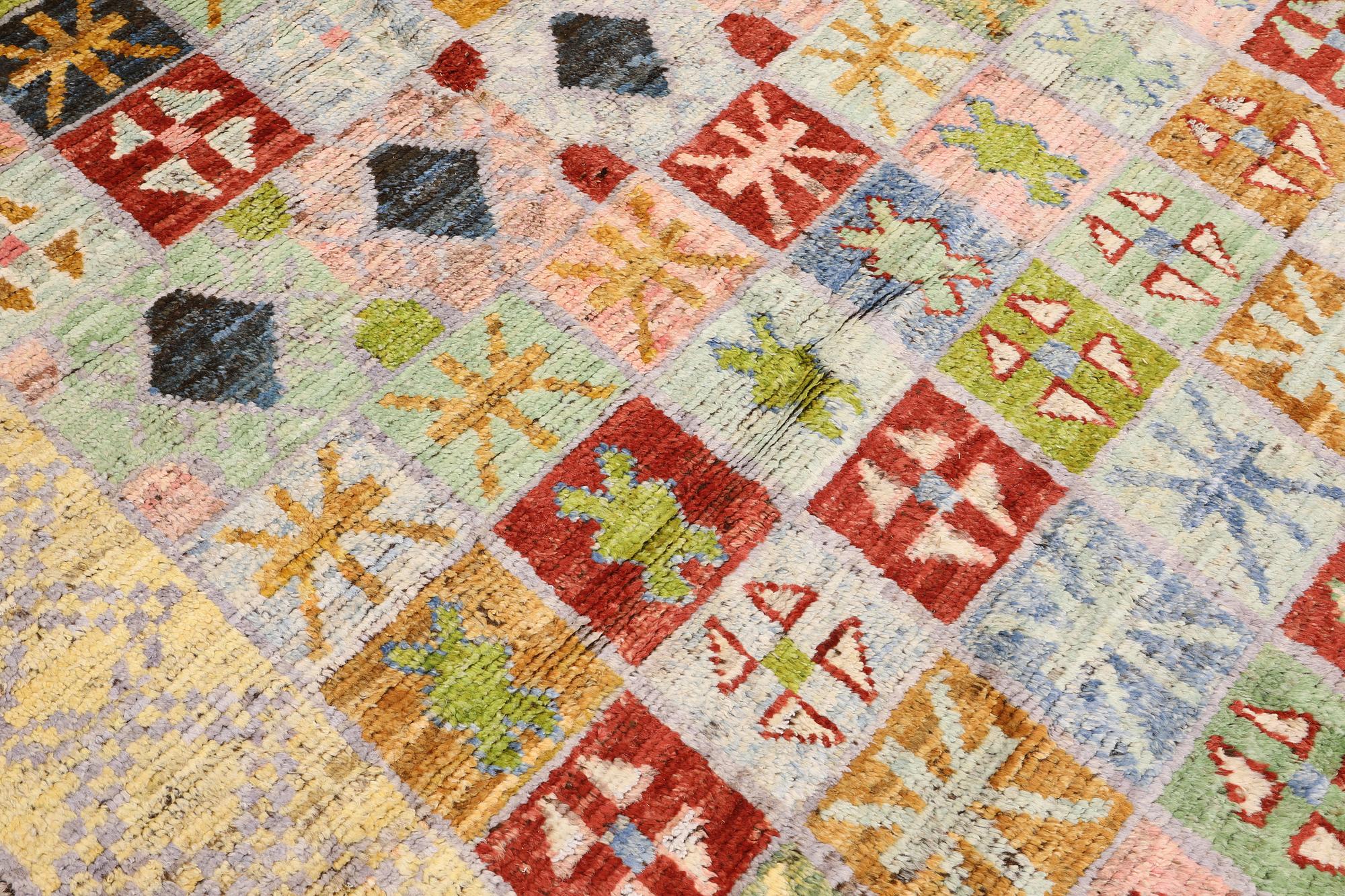 A rug, Morocco design, approx. 296 x 208 cm.