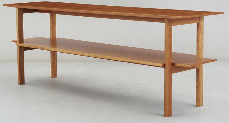 A Josef Frank mahogany library table, Svenskt Tenn, model 648.