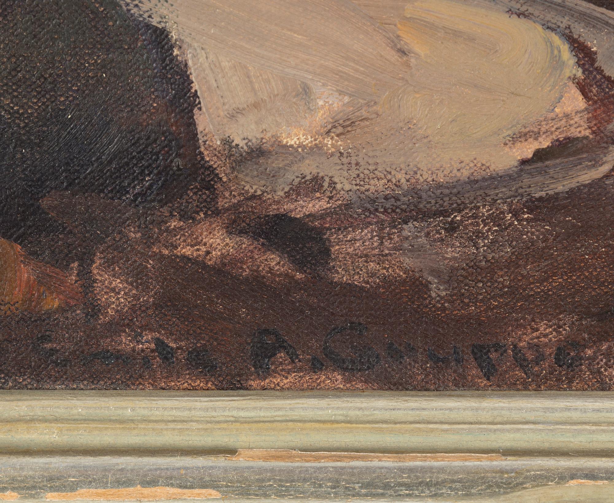 EMILE GRUPPE, oil on canvas, signed.