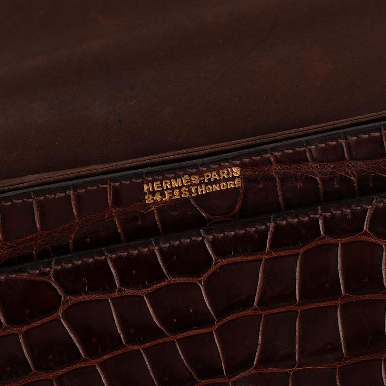 Hermès, väska, "Sac Cordeau" vintage, tillverkad innan år 1945.