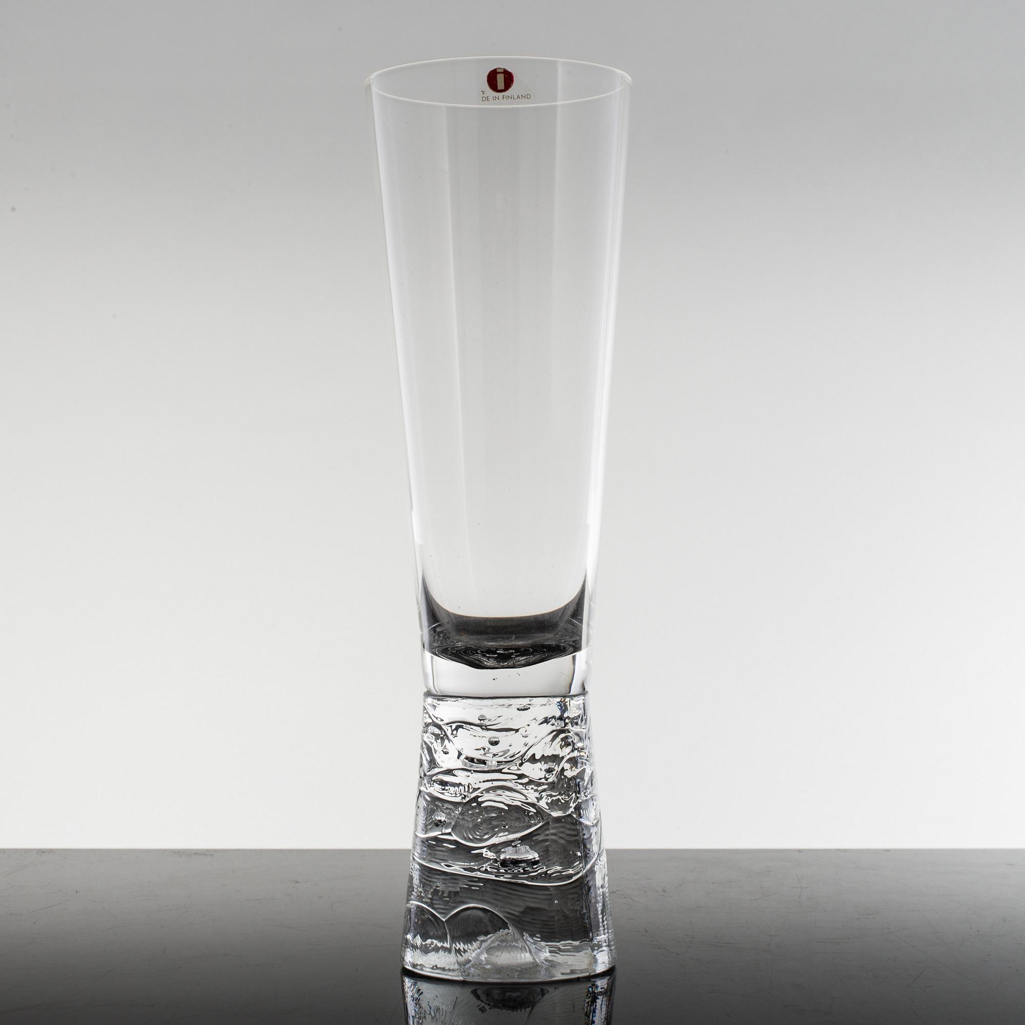 10 glases, 'Arkipelago' by Timo Sarpaneva, Iittala, 1980-93.

Pressad dekor av v.
