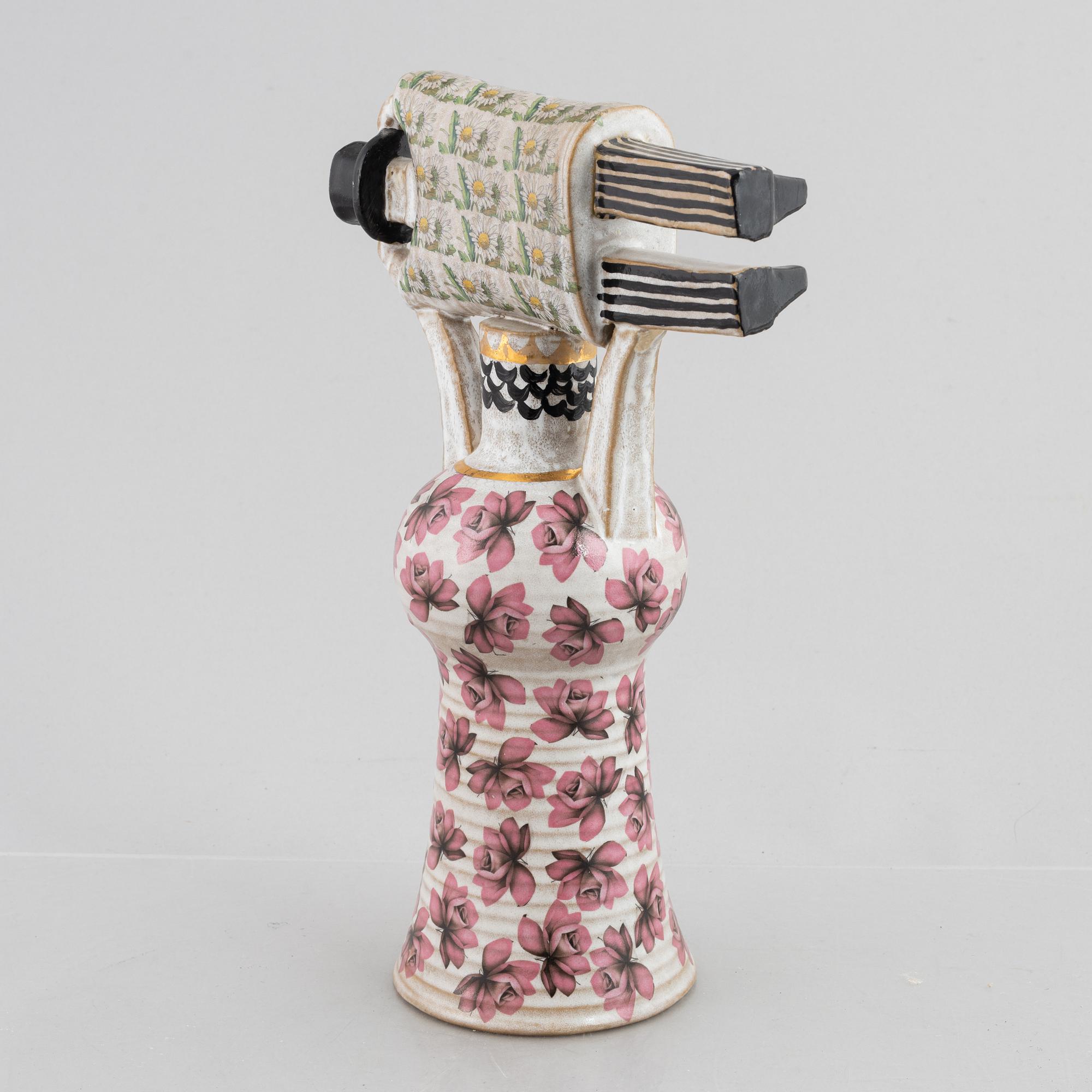 Lisa Larson, skulptur, stengods, "Samhällsdebatten", Gustavsberg 1969-71.