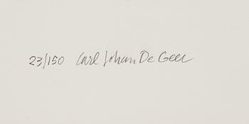 CARL JOHAN DE GEER, litografi, signerad och numrerad 23/150.