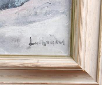 LUTHANDER, CARL. Olja på duk. Sign.