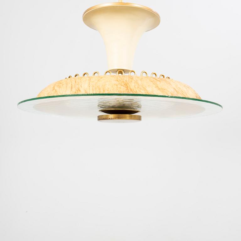 A Böhlmarks 1930/40s Swedish Modern ceiling pendant.