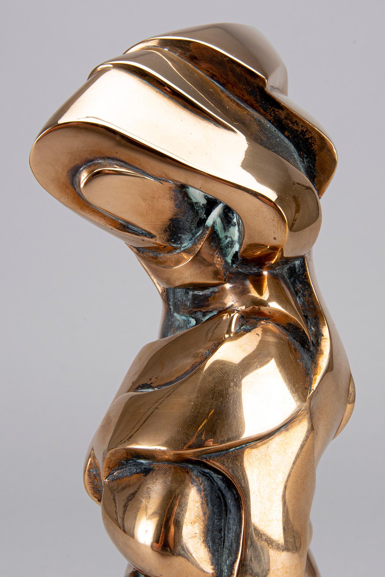 PETER MANDL, a signed and numbered bronze sculpture, "Torso".