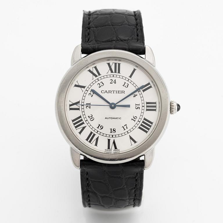 Cartier, Ronde Solo, wristwatch, 36 mm.