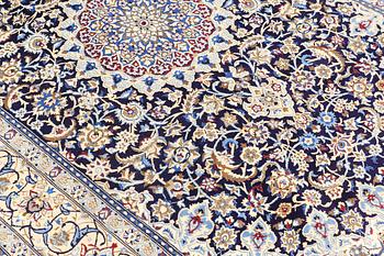 A carpet, Nain part silk so called 9 LAA, ca 322 x 211 cm.