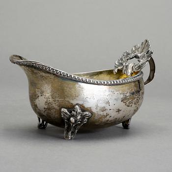 GRÄDDSNÄCKA, silver Jacob lampa, Stockholm 1780. Rokoko. Total vikt 257 gr.