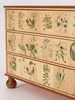 Josef Frank, a 'Flora' chest of drawers, Svenskt Tenn Sweden 1930-40s.