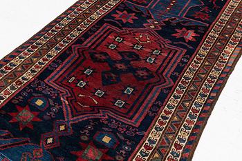 Carpet, antique Lori, approx. 325 x 125 cm.