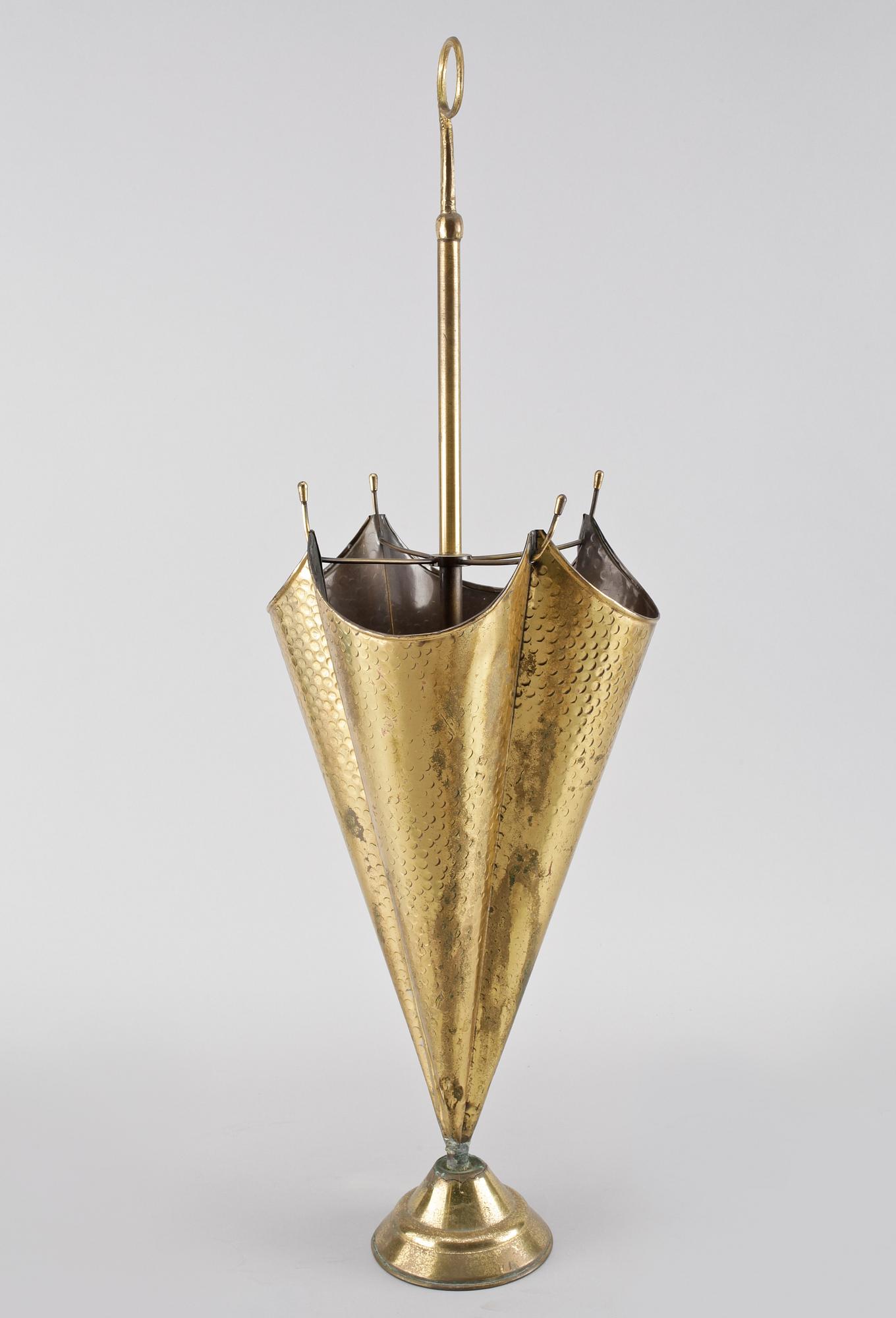 PARAPLYSTÄLL, mässing, 1900-talets andra hälft.