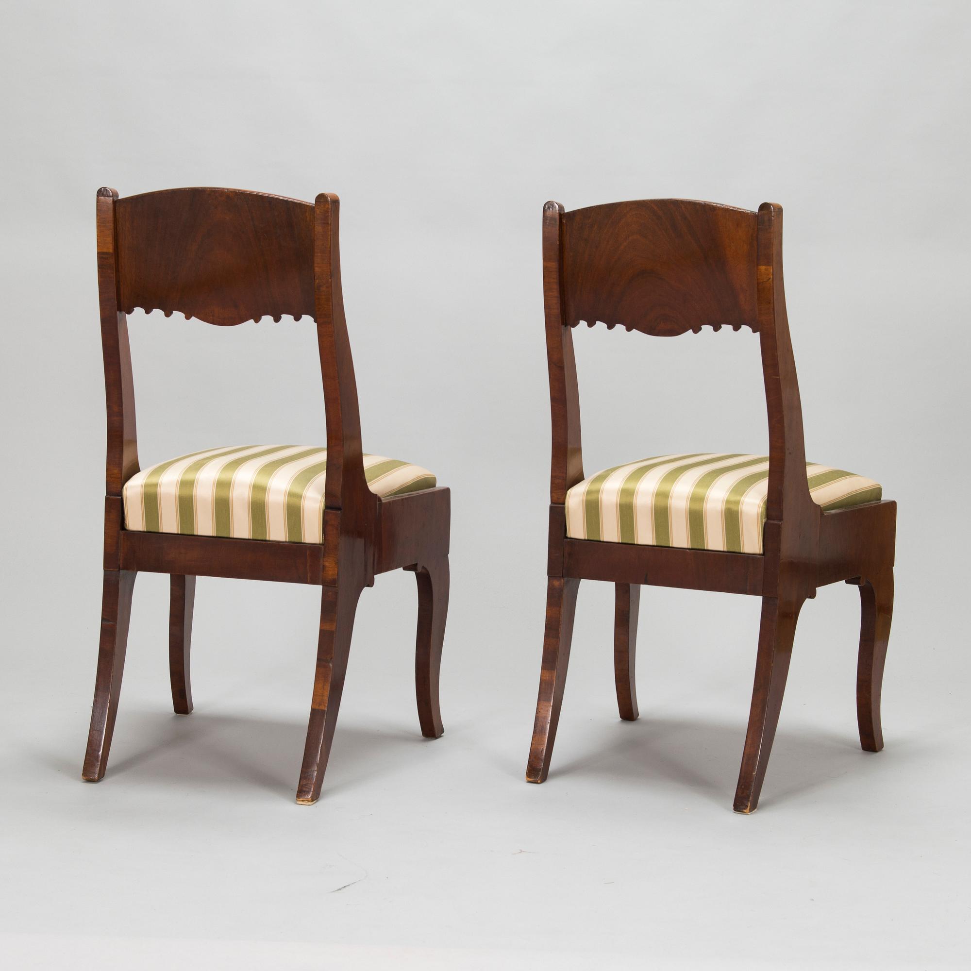 A set of four Biedermeier chairs, second half of the 19th century.