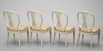 STOLAR, 4 st, gustaviansk stil, 1900-talets andra hälft.