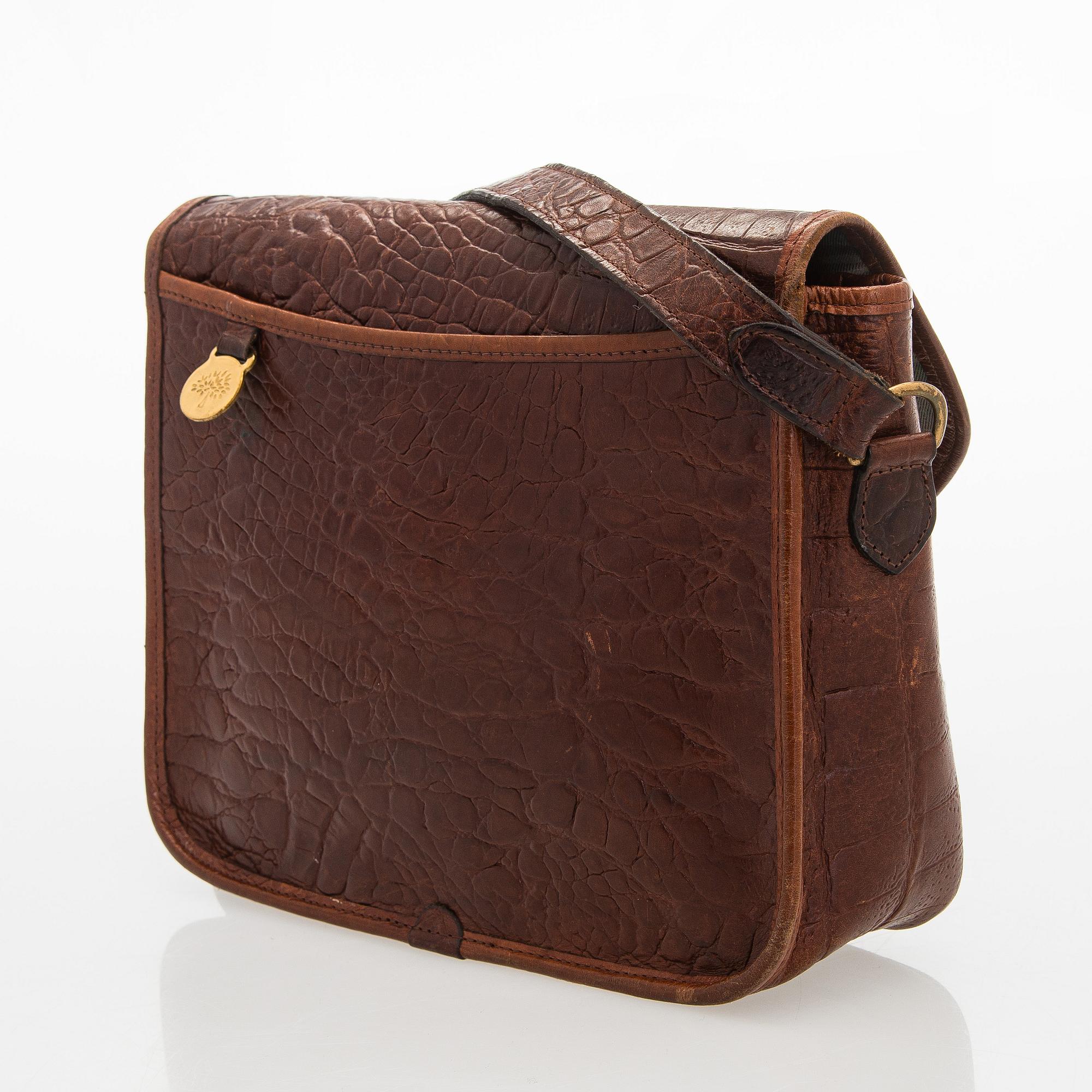 Mulberry, väska samt kalender omslag och plånbok, vintage, England.