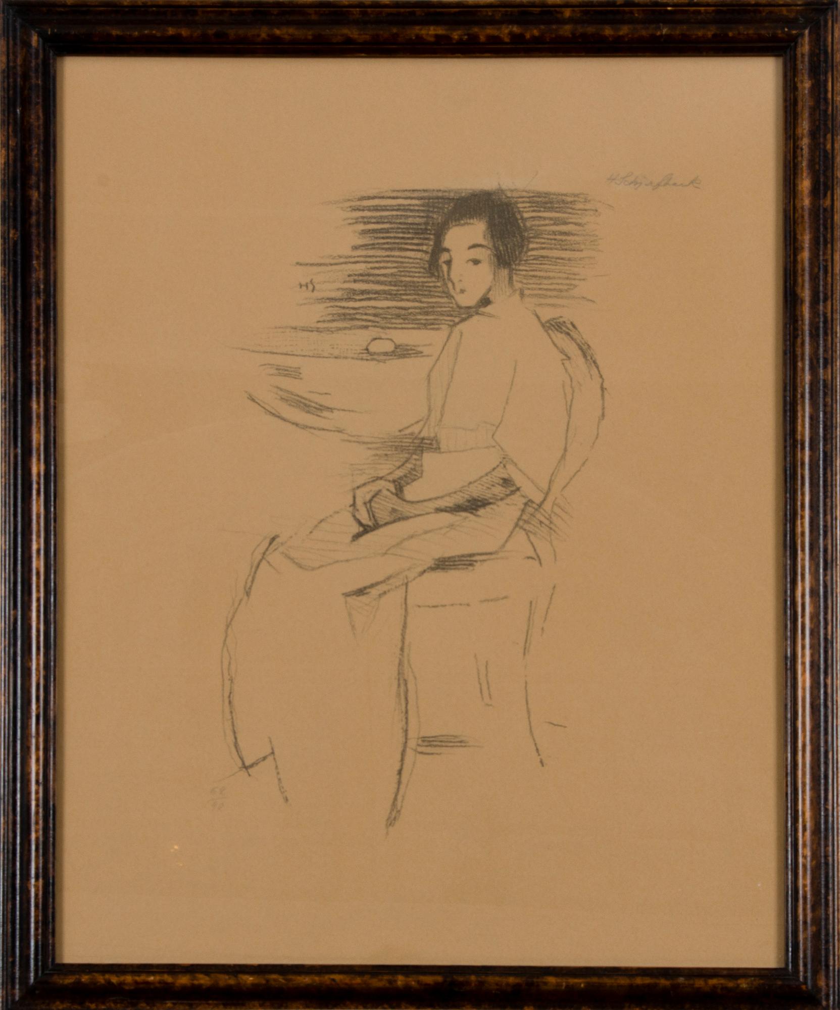 HELENE SCHJERFBECK, PUKUKUVA (LEIPURIN TYTÄR / VALKOPUKUINEN TYTTÖ).
