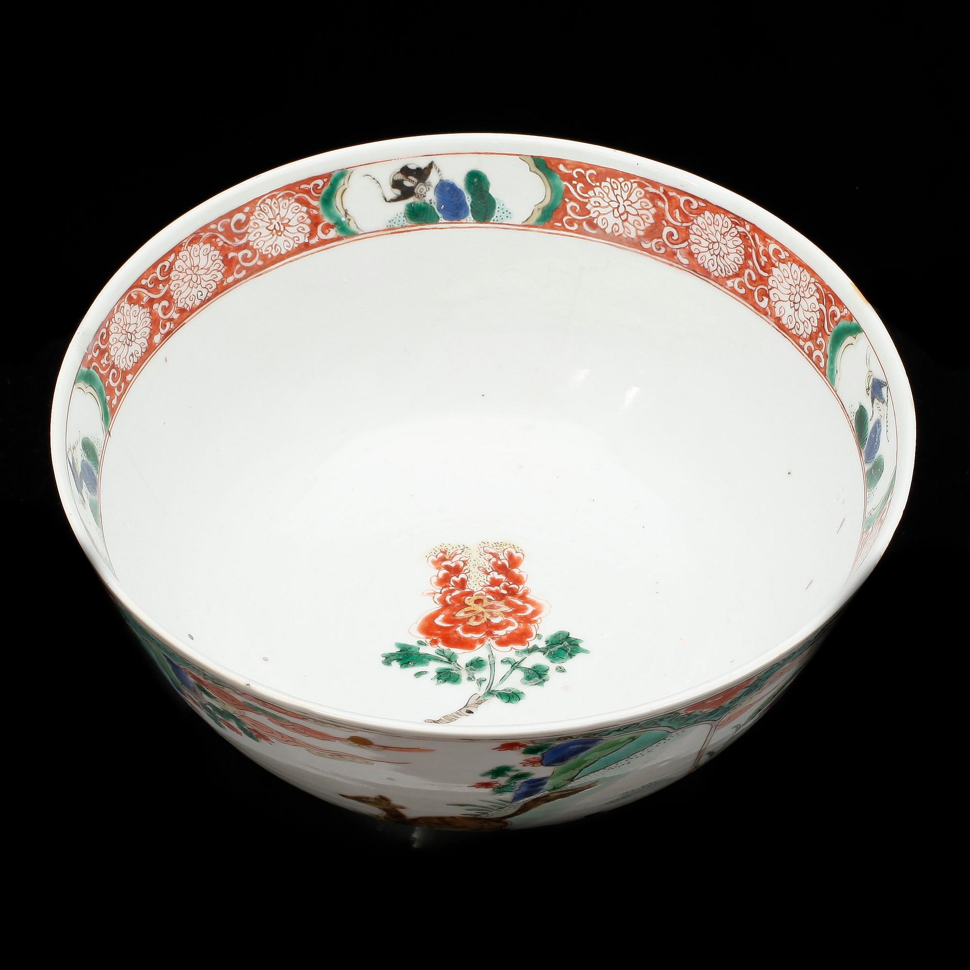 SKÅL, porslin, Kina Qing dynastin, Kangxi (1662-1722).