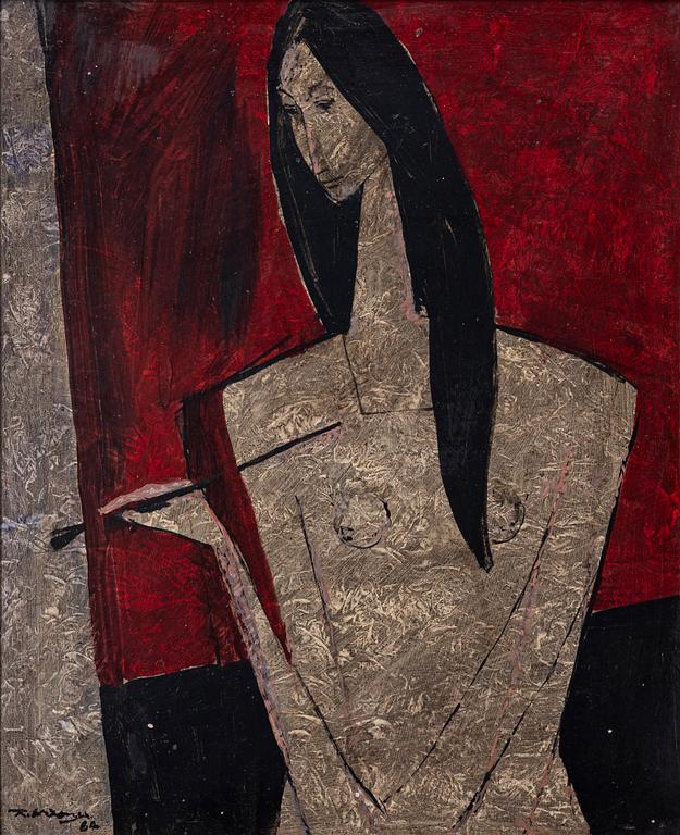 Richard Wiesner, Sittande modell.