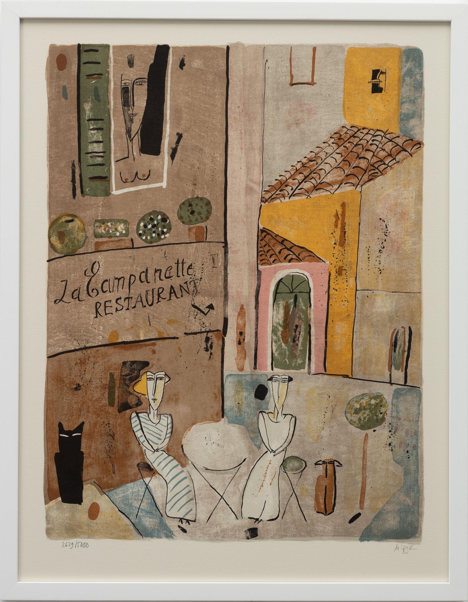 Madeleine Pyk, "Restaurant La Campanette".