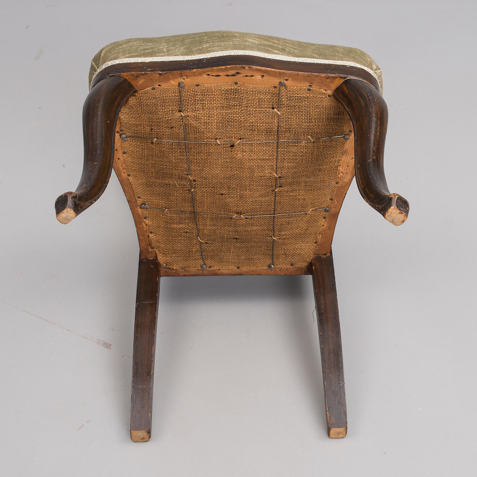 TUOLI, rokokootyylinen, 1860-80-luku.