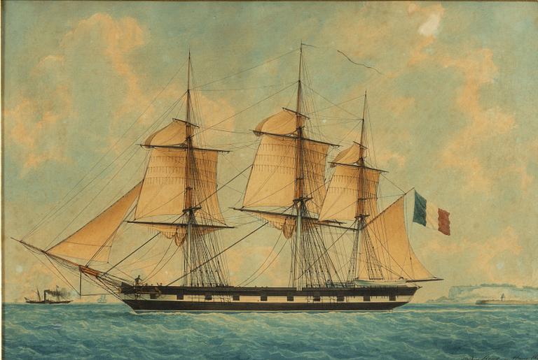 Francois Joseph Frederic Roux, Fullriggaren "Irma" vid Le Havre.