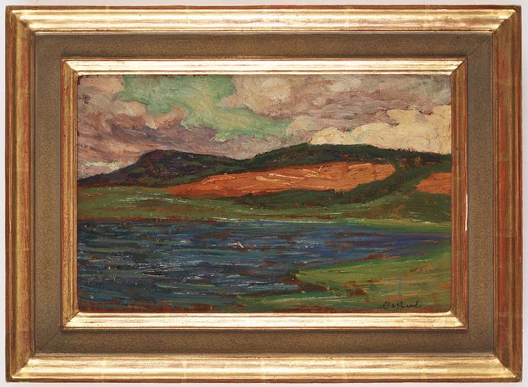 Helmer Osslund, Lake landscape.