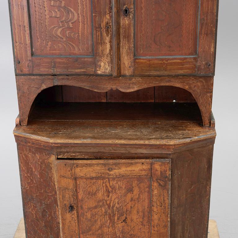 A 19th century Folk art gift cabinet.