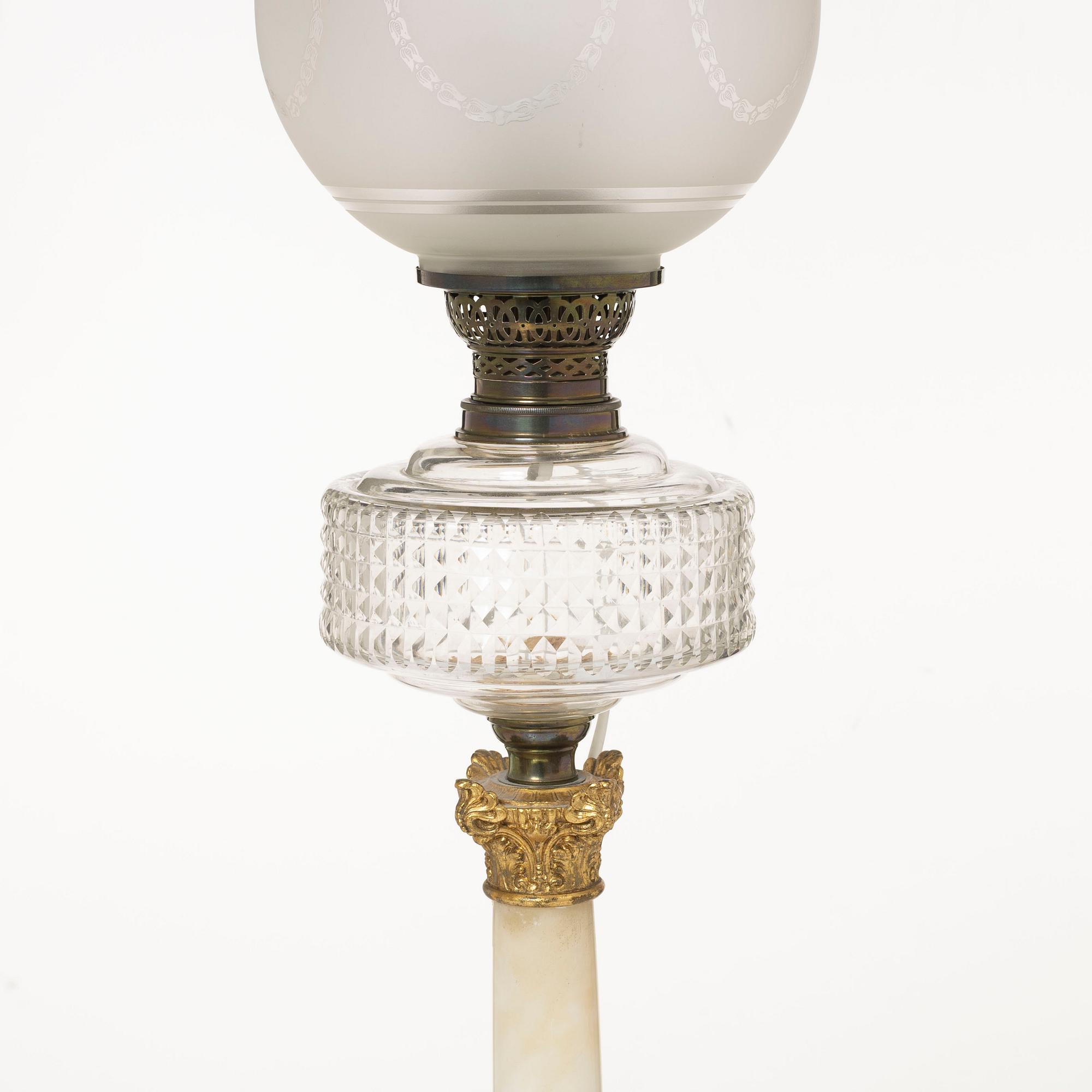 Bordslampa, omkring år 1900.